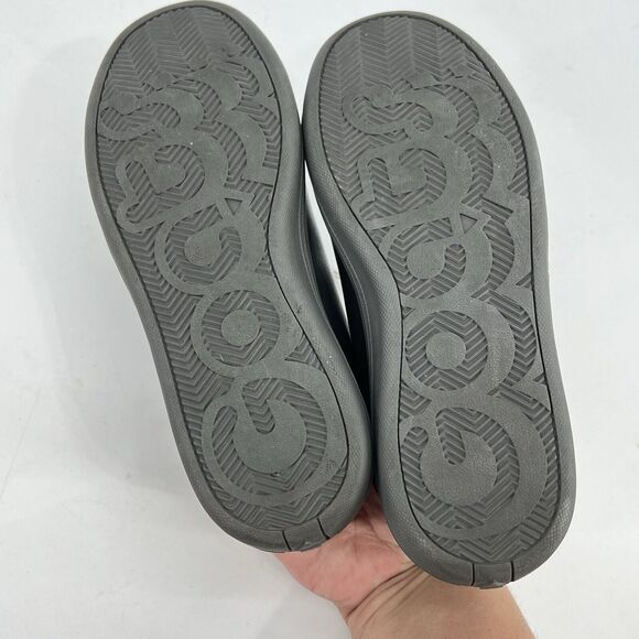 GOATS BLACK LEATHER BIG KIDS LEATHER SNEACKERS SIZE 3 - Picture 8 of 12